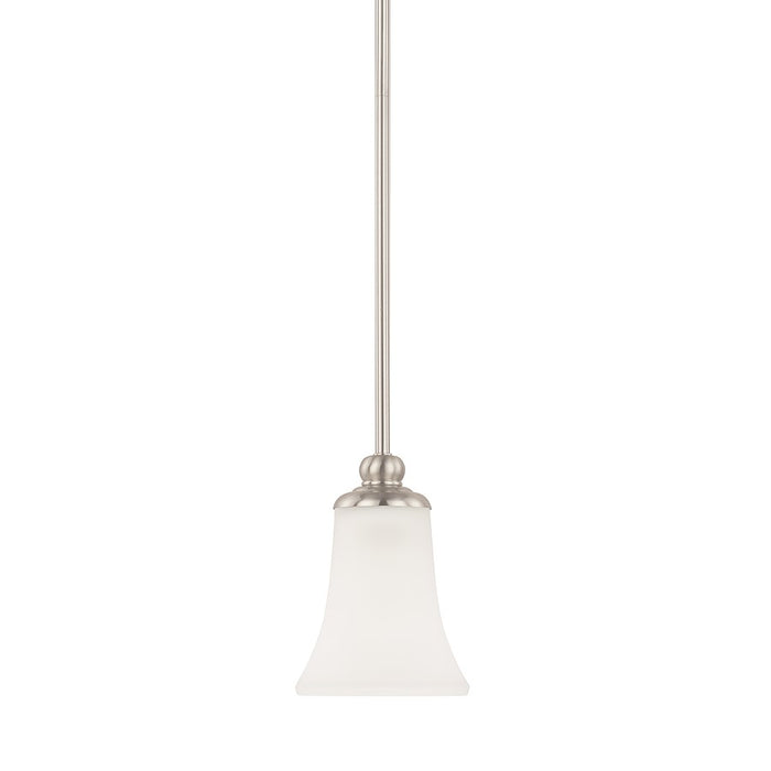 HomePlace by Capital Lighting Griffin 1 Light Pendant, Nickel - 314511BN-335