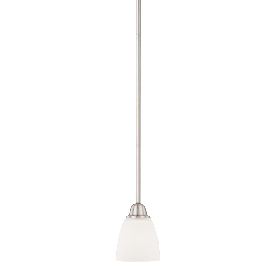 HomePlace by Capital Lighting Trenton 1 Light Pendant, Nickel - 315111BN-337