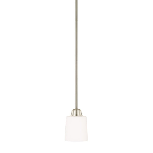 HomePlace by Capital Lighting Hayden 1 Light Pendant, Nickel - 315311BN-339