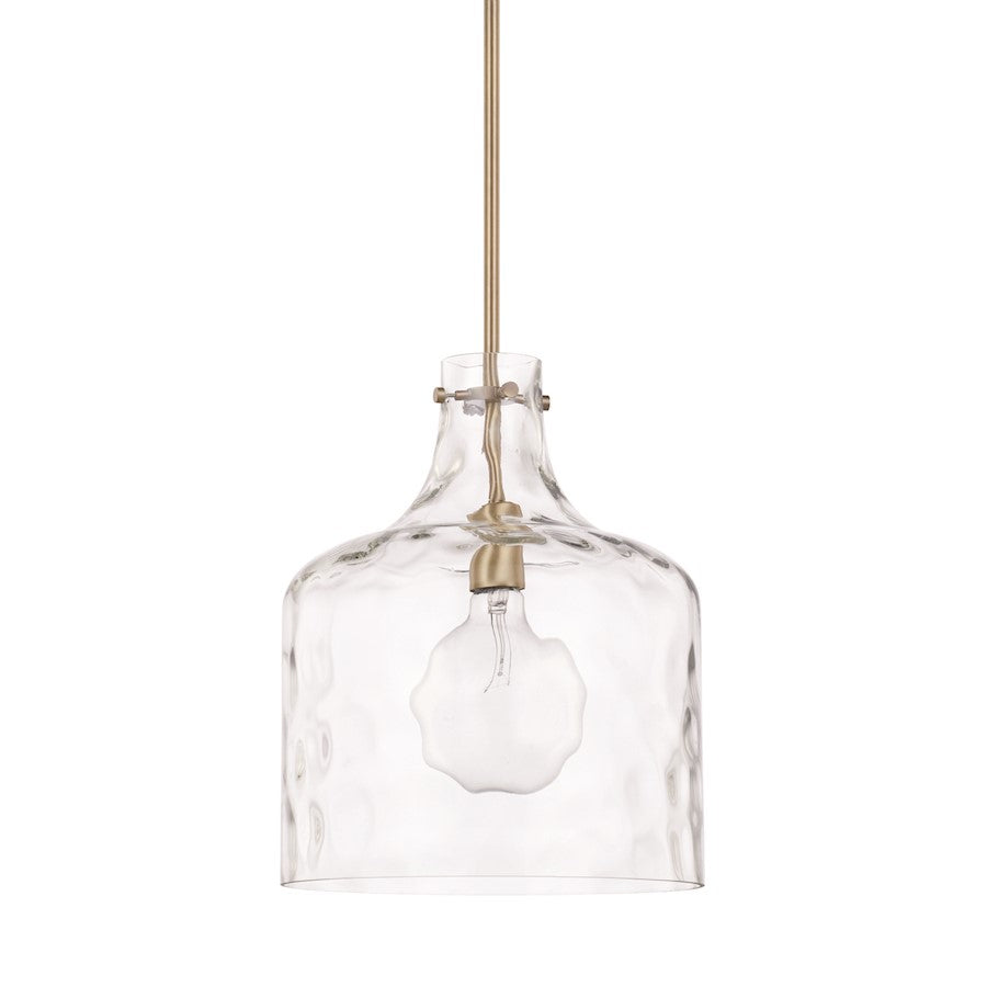 HomePlace by Capital Lighting 1 Light Pendant, Aged Brass - 325717AD