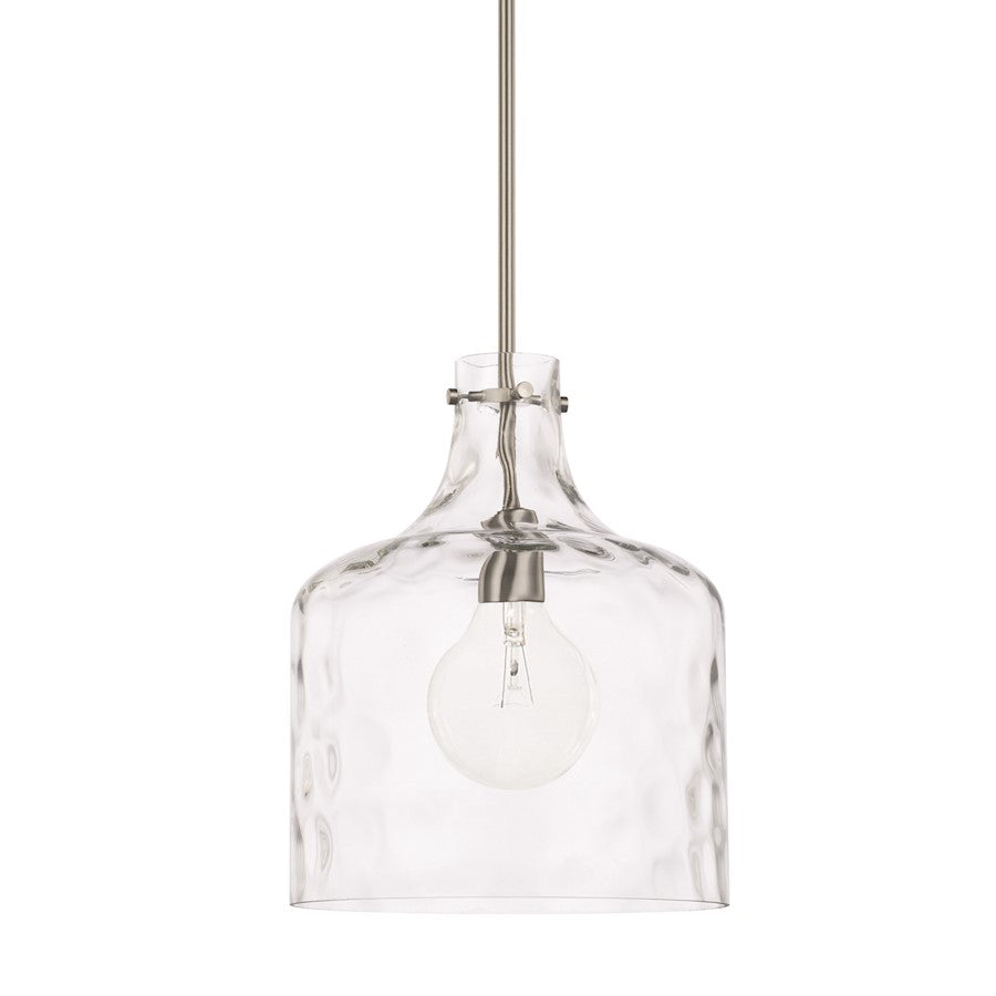 HomePlace by Capital Lighting 1 Light Pendant, Brushed Nickel - 325717BN