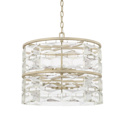 Capital Lighting Serena 6 Light Pendant, Winter White - 327861WW