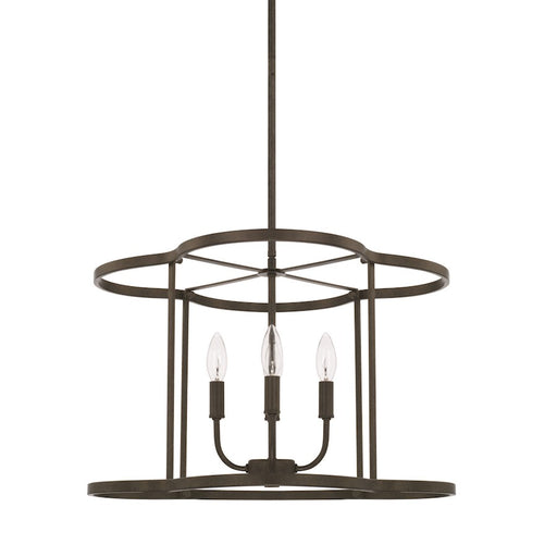 HomePlace by Capital Lighting Collier 4 Light Pendant, Urban Brown - 328941UB