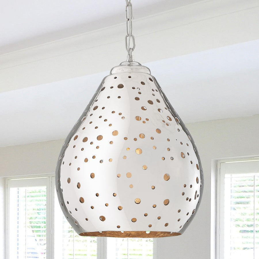 1 Light 5" Pendant, Polished Nickel