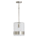 Capital Lighting 1 Light Pendant, Polished Nickel with Clear Glass - 335911PN