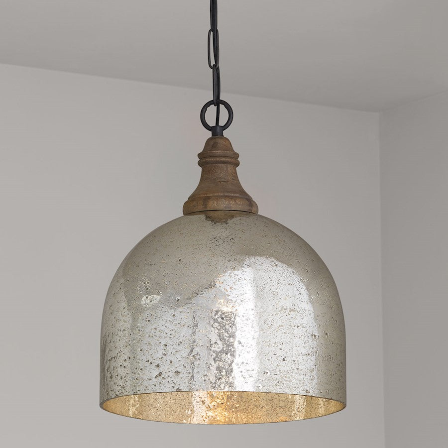 1 Light Pendant, Grey Wash