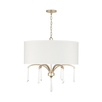 Capital Lighting Gwyneth 6 Light Pendant, Winter Gold - 337061WG