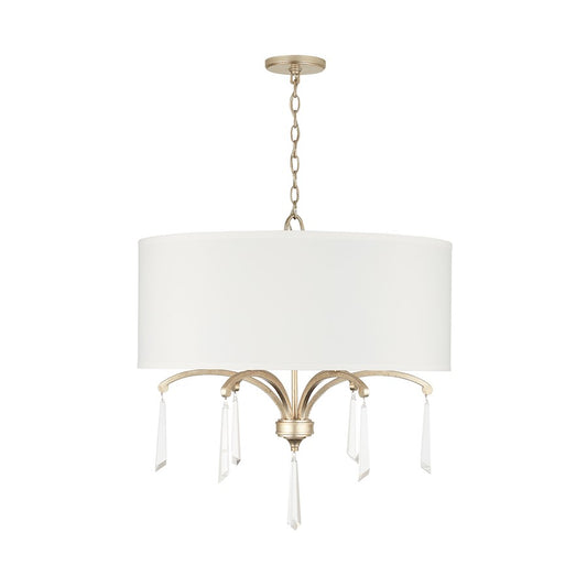 Capital Lighting Gwyneth 6 Light Pendant, Winter Gold - 337061WG