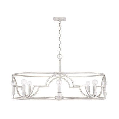 Capital Lighting Demi 8-Light Pendant, Winter White - 338582WW
