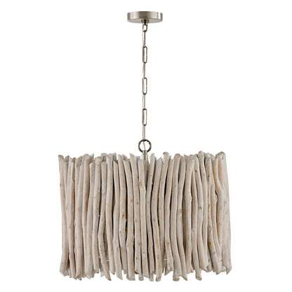 Capital Lighting Cara 4 Light Pendant in Brushed Pewter - 340241PP