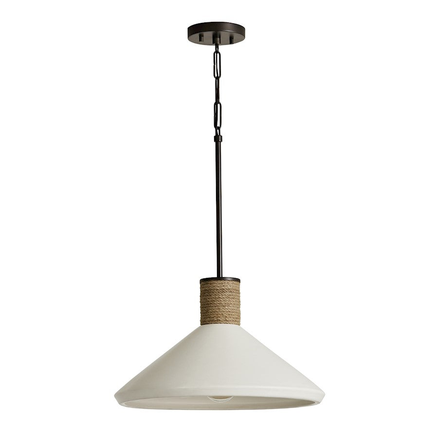 Capital Lighting 1-Light Extra Large Pendant, Dark Pewter/Soft White - 340613PW