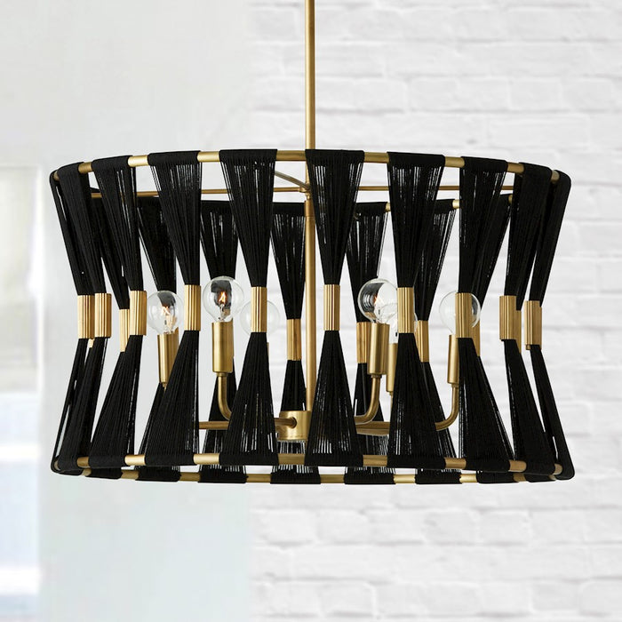 Capital Lighting Bianca Pendant, Patinaed Brass