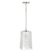 Capital Lighting Lexi 1 Light Pendant, Polished Nickel/Clear Fluted - 341711PN