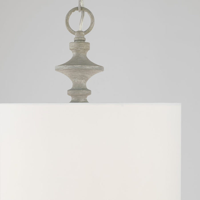 Capital Lighting Penelope 1 Light Pendant in Painted Grey