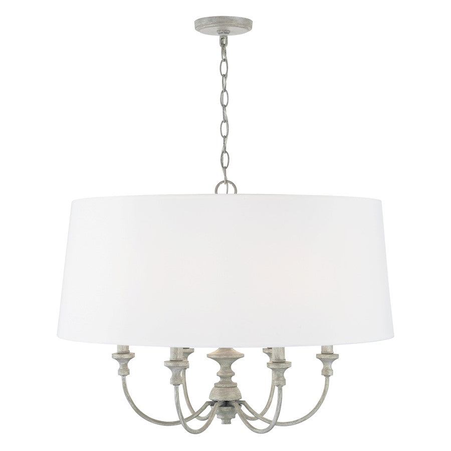 Capital Lighting Penelope 6 Light Pendant in Painted Grey - 343061PY