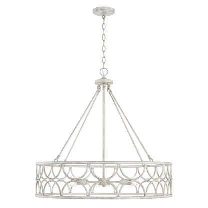 Capital Lighting Ricci 4 Light Pendant in Winter White - 343341WW