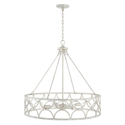 4 Light Pendant in Winter White