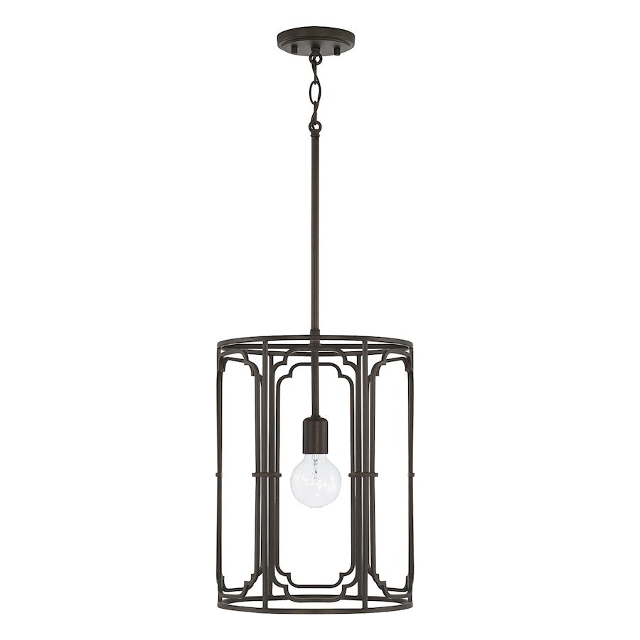 Capital Lighting Merrick 1 Light Pendant in Old Bronze - 343411OB