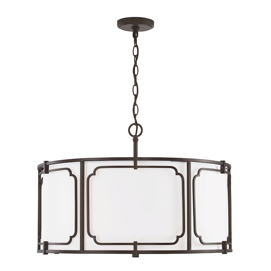 Capital Lighting Merrick 4 Light Pendant in Old Bronze - 343442OB