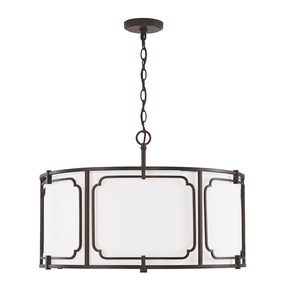 Capital Lighting Merrick 4 Light Pendant in Old Bronze - 343442OB