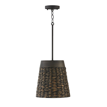 Capital Lighting Tallulah 1 Light Pendant, Charcoal Wash - 343911CW