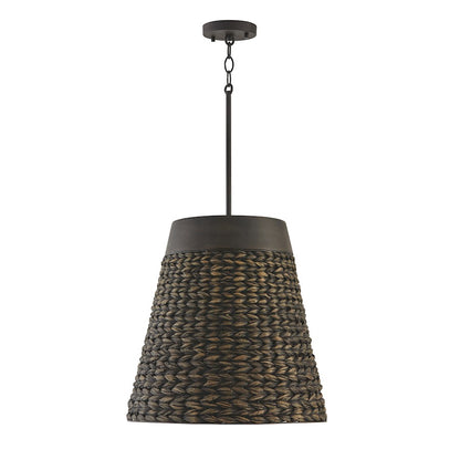 Capital Lighting Tallulah 4 Light 18" Pendant, Charcoal Wash - 343941CW