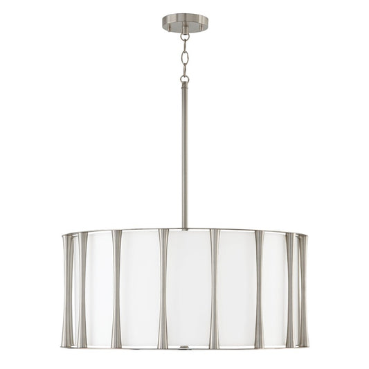 Capital Lighting Bodie 4 Light Pendant, Brushed Nickel - 344641BN