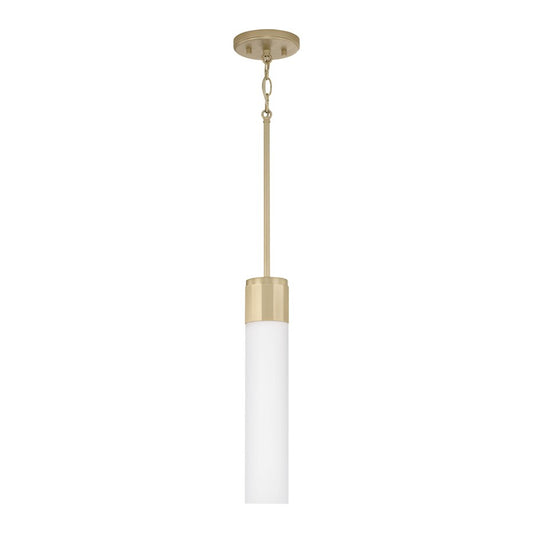 Capital Lighting Sutton 1 Light Pendant, Soft Gold/Soft White - 346211SF