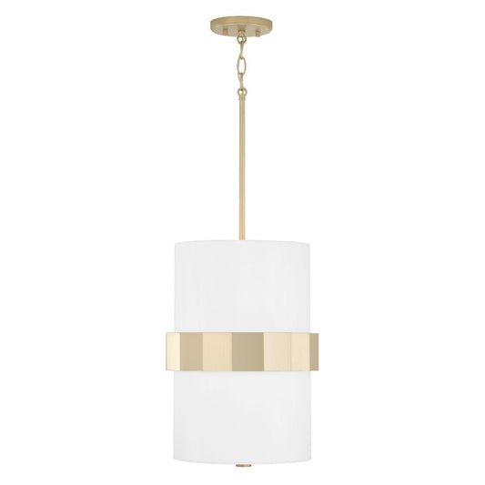 Capital Lighting Sutton 2 Light Pendant, Soft Gold - 346221SF