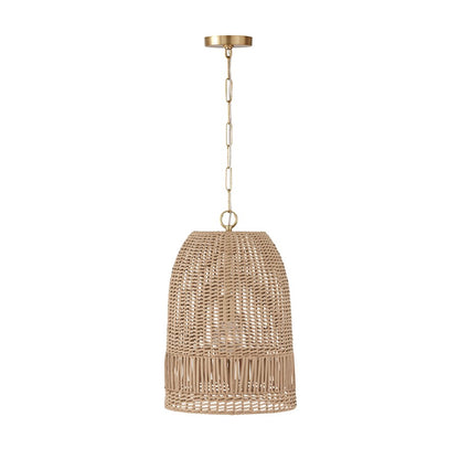 Capital Lighting Medium Naomi 1 Light Pendant, Brass - 347512MA