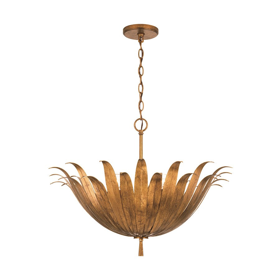 Capital Lighting Eden Large 4 Light Pendant, Gold - 349541AG