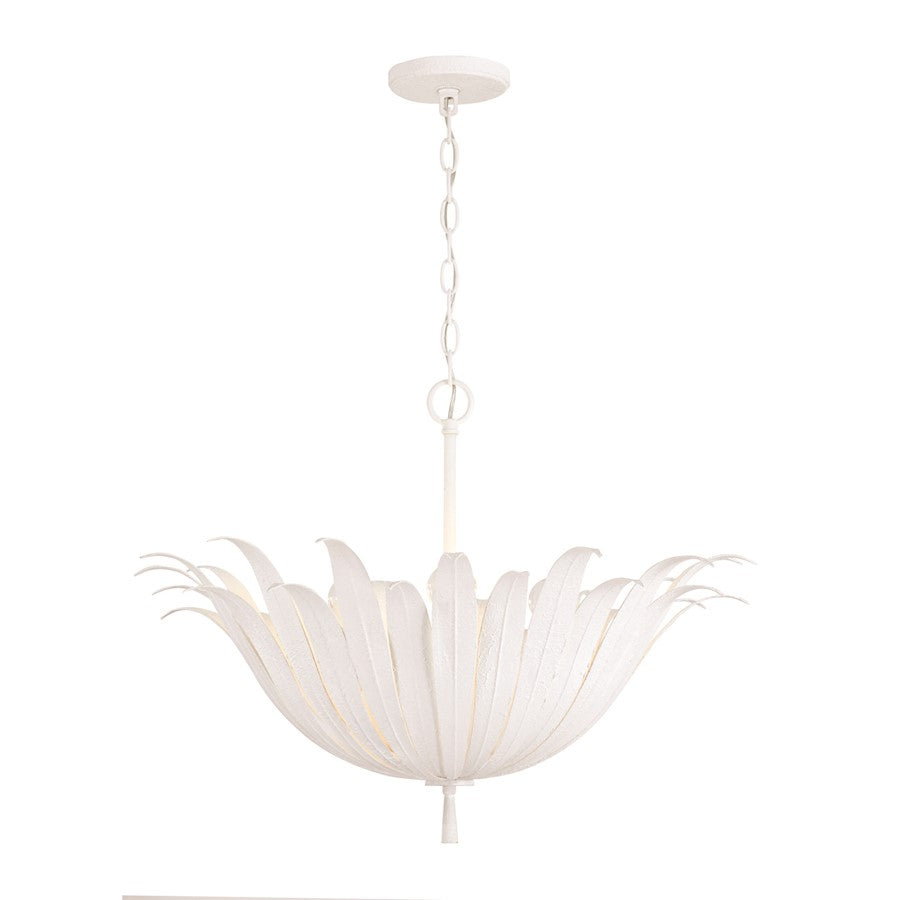 Capital Lighting Eden Large 4 Light Pendant, White - 349541XW