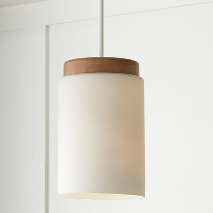 1 Light Pendant, Light Wood