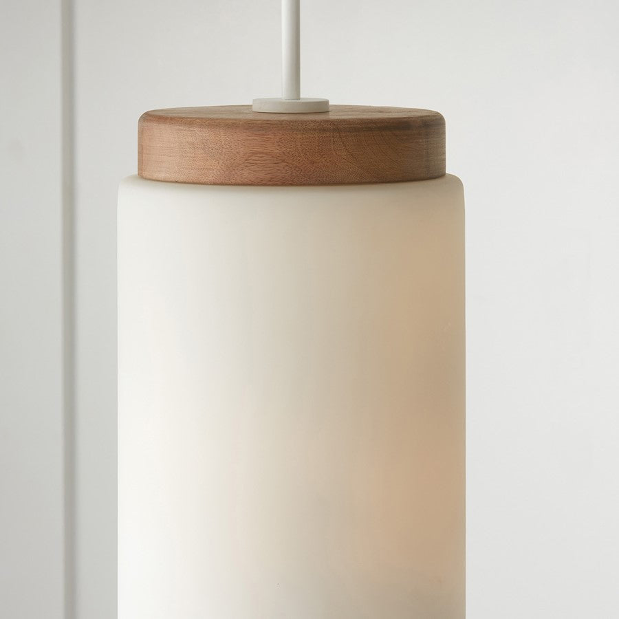 1 Light Pendant, Light Wood