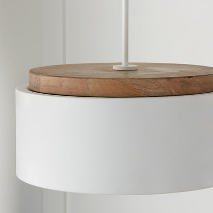 1 Light Pendant, Light Wood