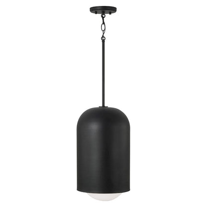 1 Light Pendant, Black Iron