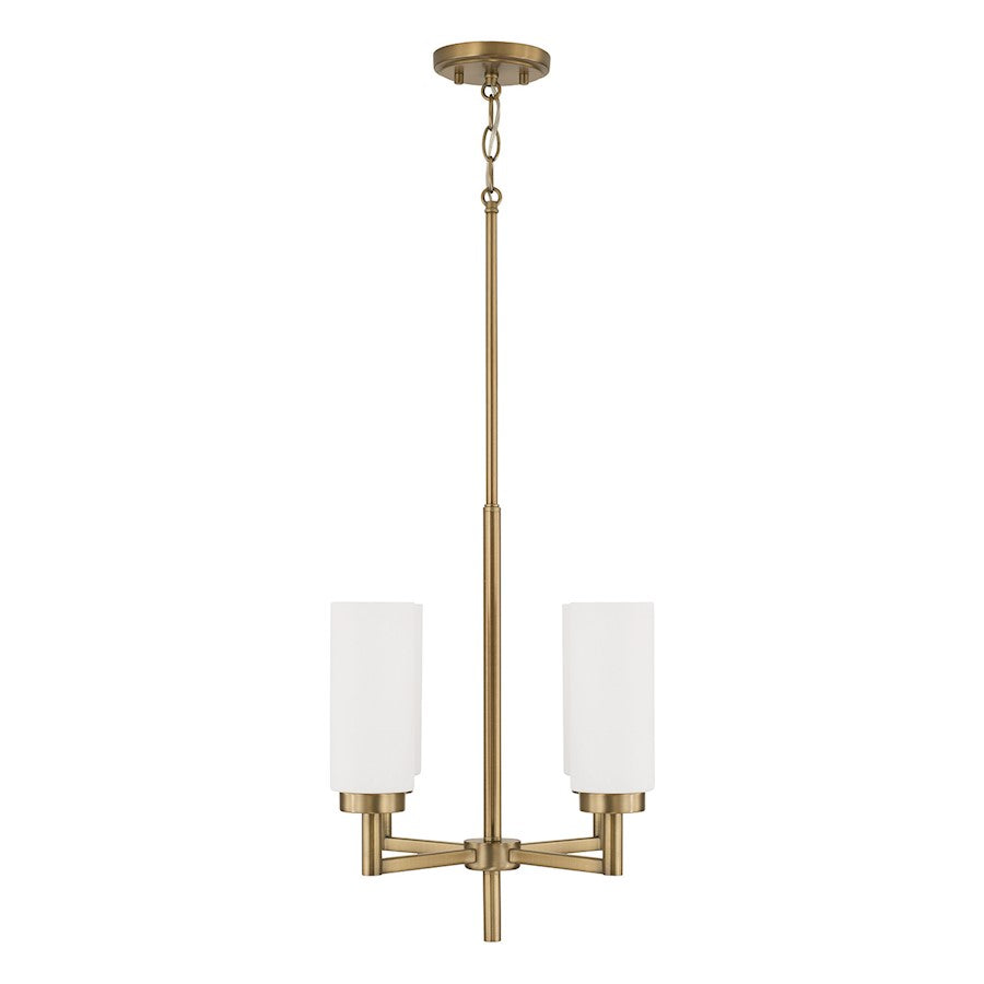 Capital Lighting Alyssa 4 Light Pendant, Brass/Faux Alabaster - 351741AD