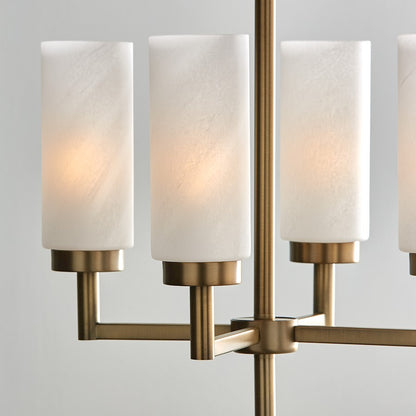 4 Light Pendant, Brass