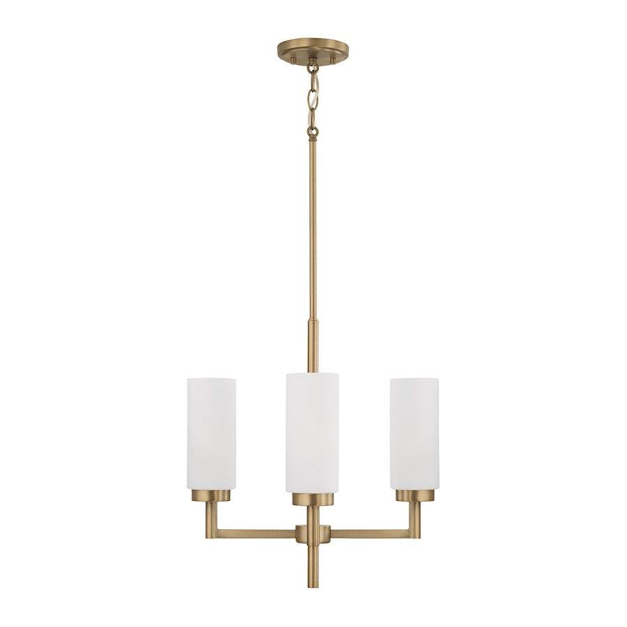 4 Light Pendant, Brass