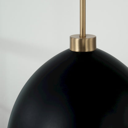 1 Light Pendant, Brass