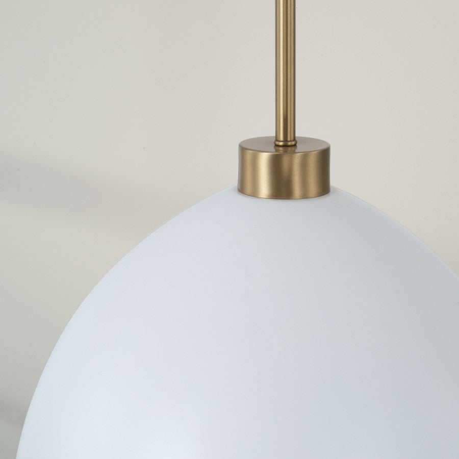 1 Light Pendant, Brass