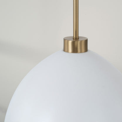 1 Light Pendant, Brass