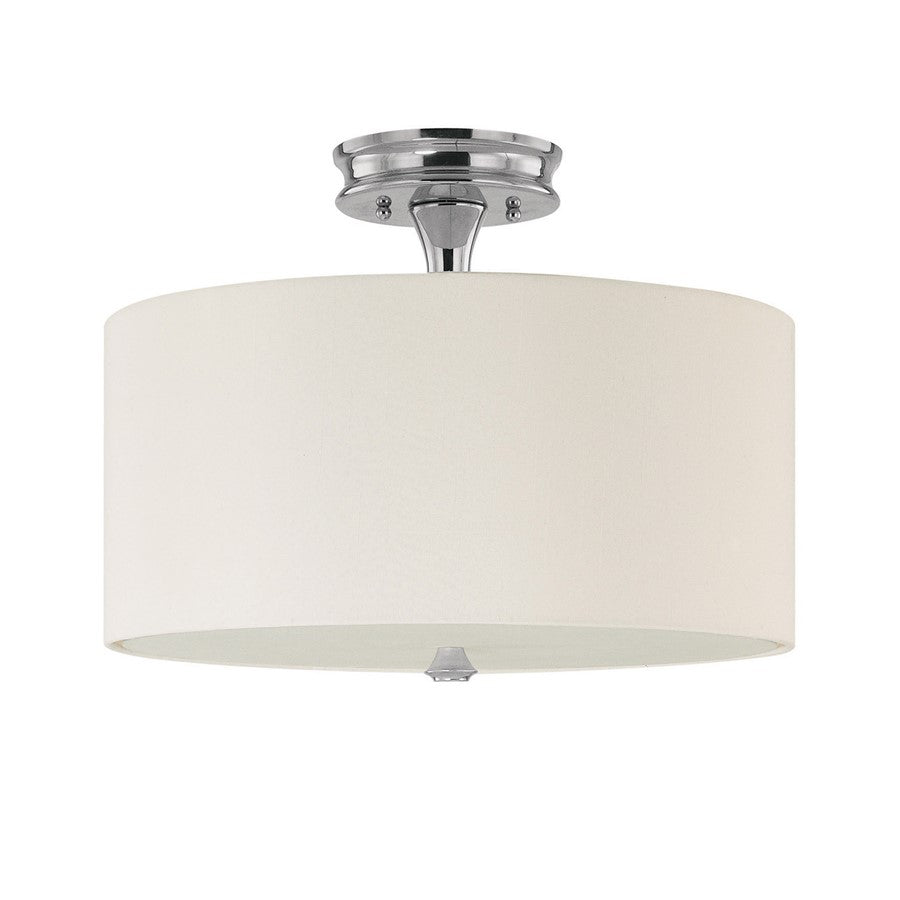 Capital Lighting Studio 3 Light Semi-Flush Fixture, Polished Nickel