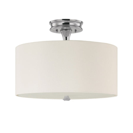 Capital Lighting Studio 3 Light Semi-Flush Fixture, Polished Nickel