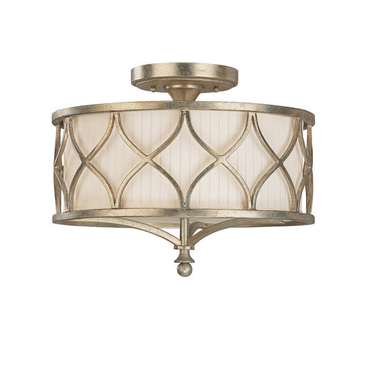 Capital Lighting Fifth Avenue 3 Lt Semi-Flush Fixture, Winter Gold