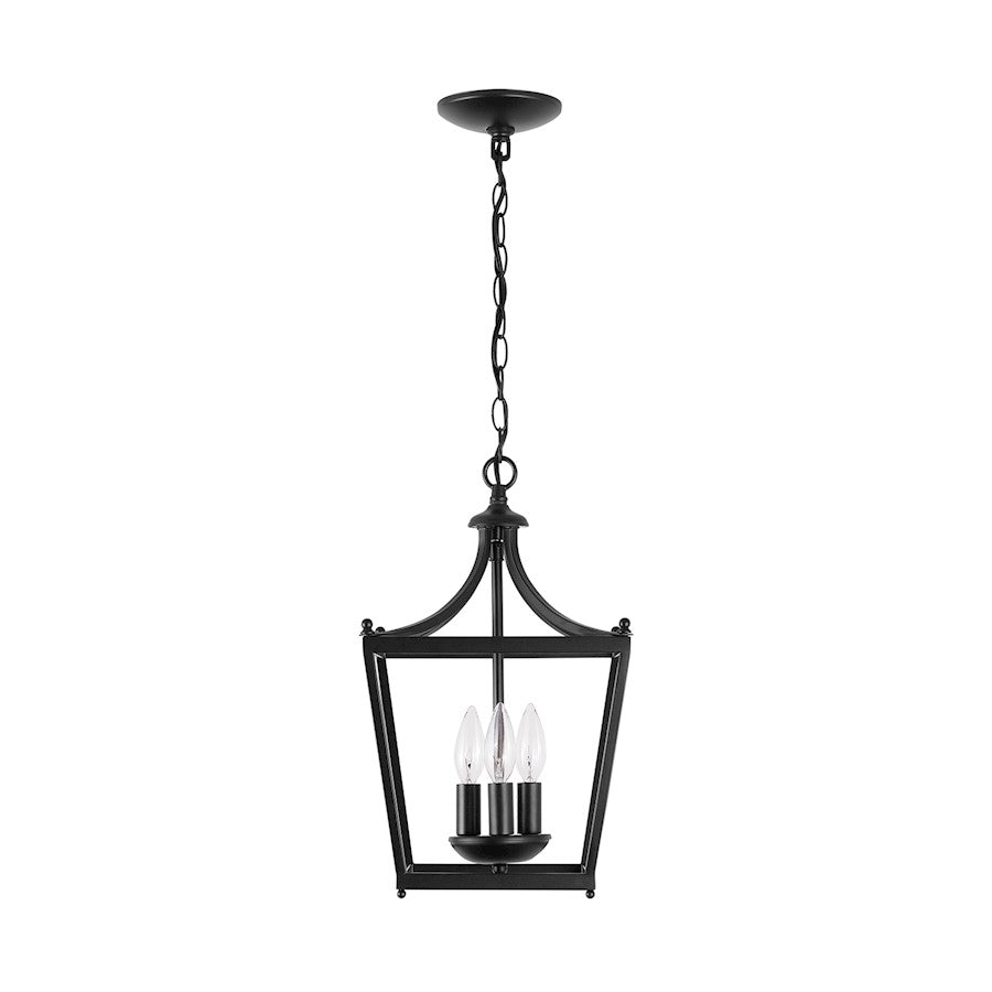 Capital Lighting Stanton 3-Light Foyer, Matte Black - 4036MB