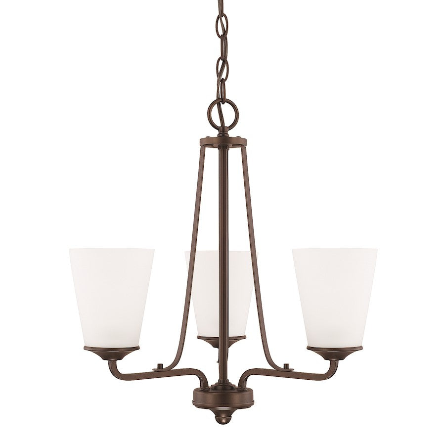 HomePlace by Capital Lighting Braylon 3 Light Chandelier, Bronze - 414131BZ-331