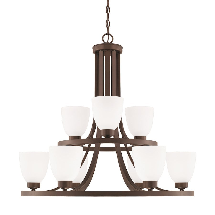 HomePlace by Capital Lighting Jameson 9 Light Chandelier, Bronze - 414391BZ-333