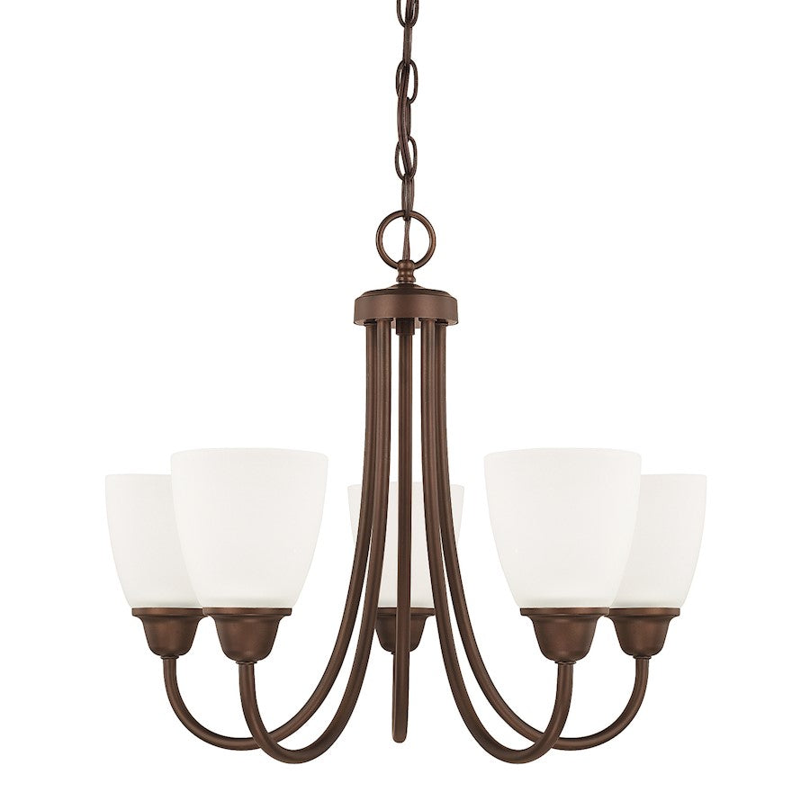 HomePlace by Capital Lighting Trenton 5 Light Chandelier, Bronze - 415151BZ-337