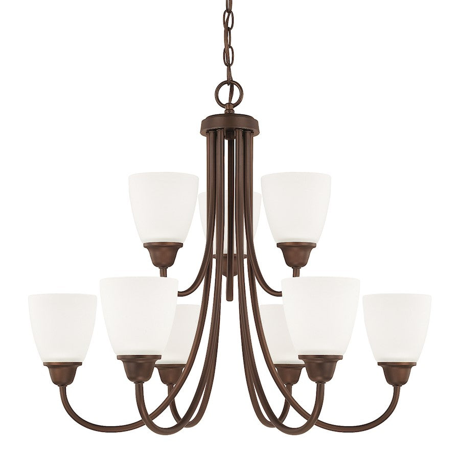 HomePlace by Capital Lighting Trenton 9 Light Chandelier, Bronze - 415191BZ-337